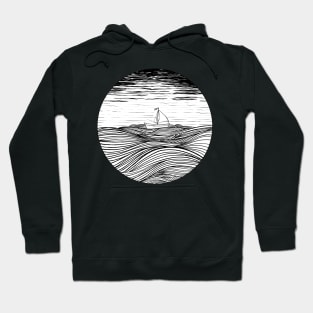 A Boat on the sea Hoodie